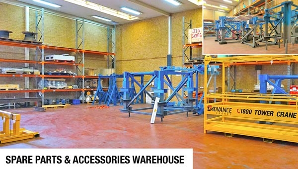 spare parts and accessories for tower crane - tower crane bases - man cage